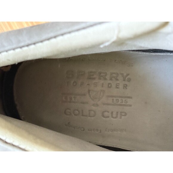 Sperry Gold Cup Original Chukka Boots Mens 9.5 Gray Leather Lace Up Shoes